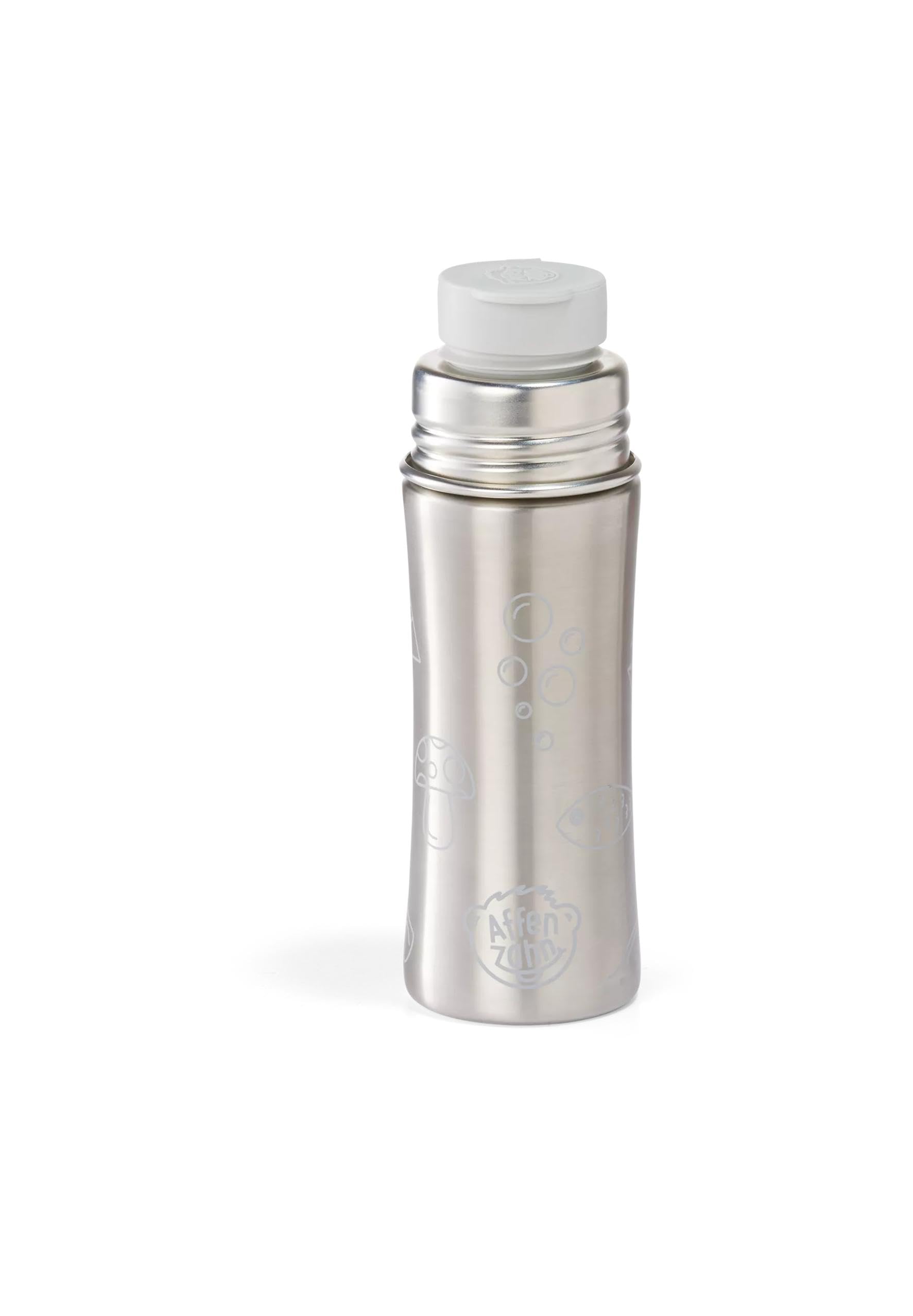 affenzahn-edelstahl-trinkflasche-330-ml-koala-grau-bpa-freie-kinderflasche-mit-s image 1