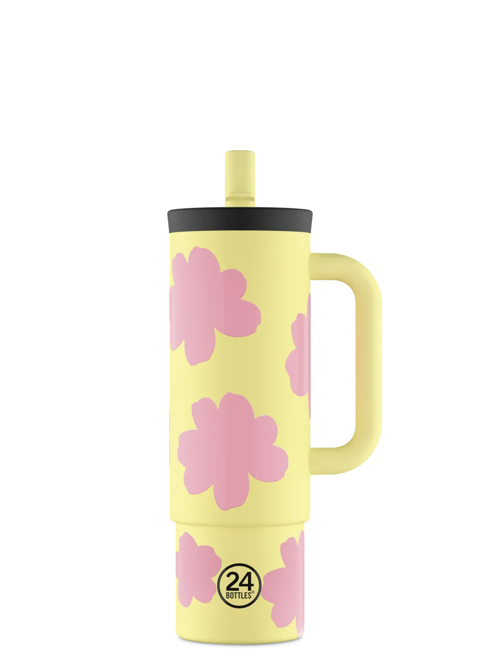 24bottles-straw-cup-daydreaming-yellow-800-ml-isolierter-becher-mit-strohhalm image 1