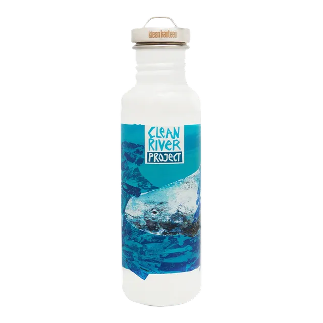 klean-kanteen-classic-800ml-edelstahl-trinkflasche-clean-river-project-edition-m image 1