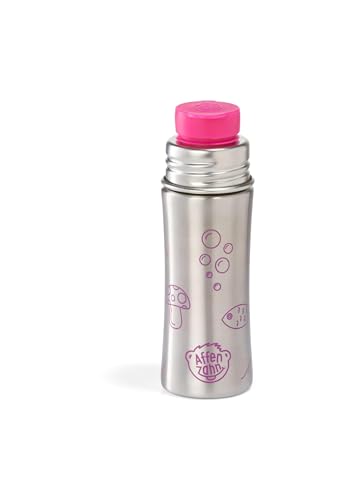 affenzahn-kleiner-freund-edelstahl-trinkflasche-330-ml-eule-rosa image 8