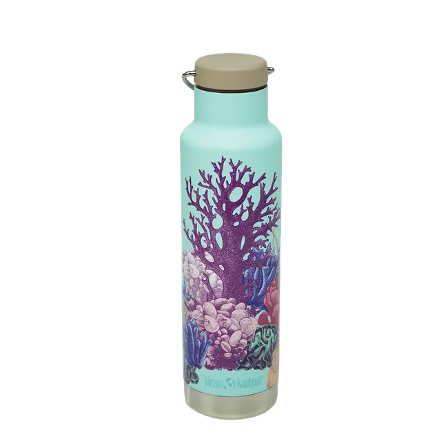klean-kanteen-classic-edelstahl-isolierflasche-ocean-day-592-ml-loop-cap image 1