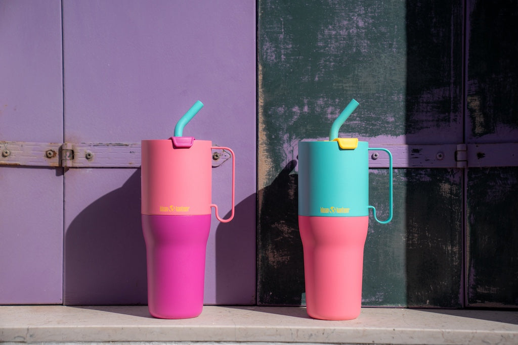 klean-kanteen-rise-tumbler-kaleidoscope-1064ml-mit-flip-lid-deckel-und-trinkhalm image 3