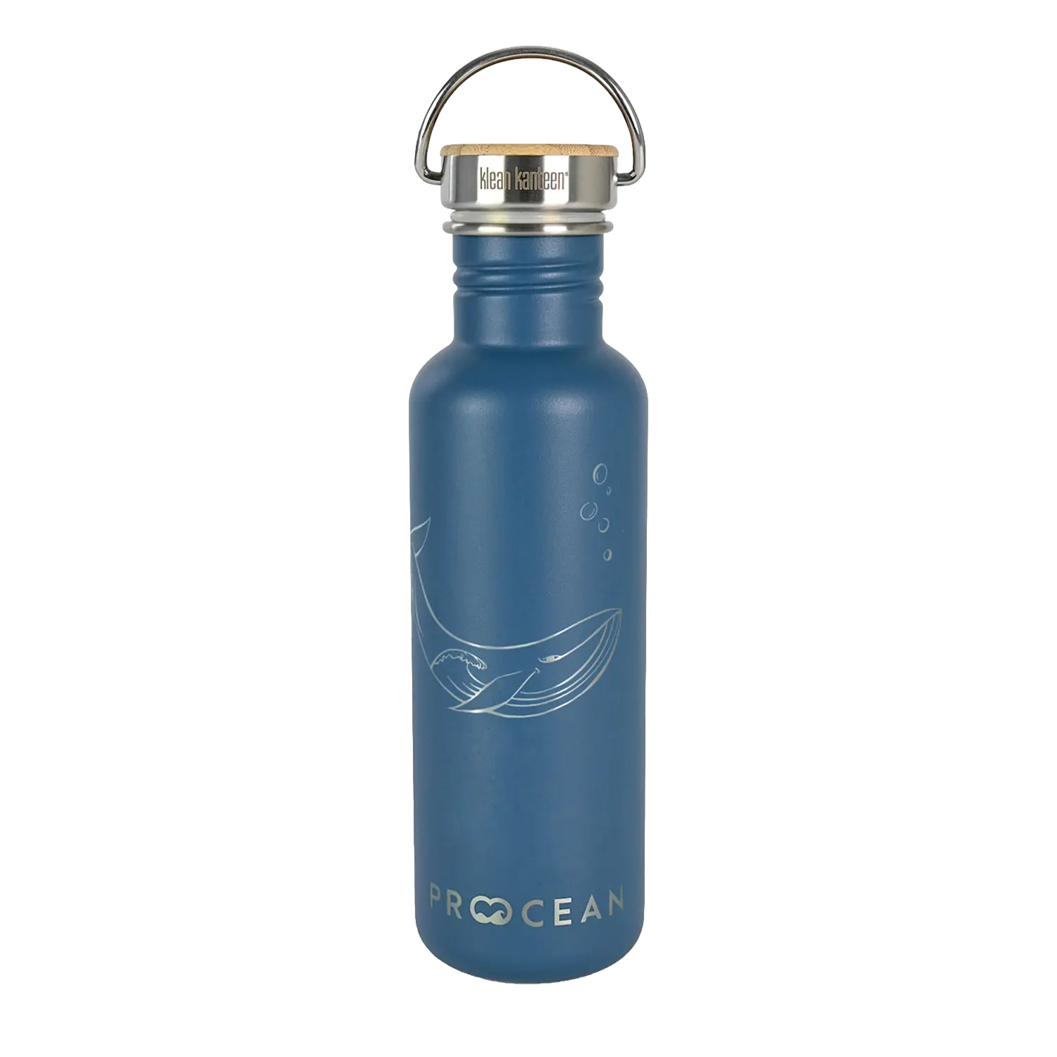 klean-kanteen-classic-pro-ocean-edition-edelstahl-trinkflasche-800ml-bambus-schr image 1