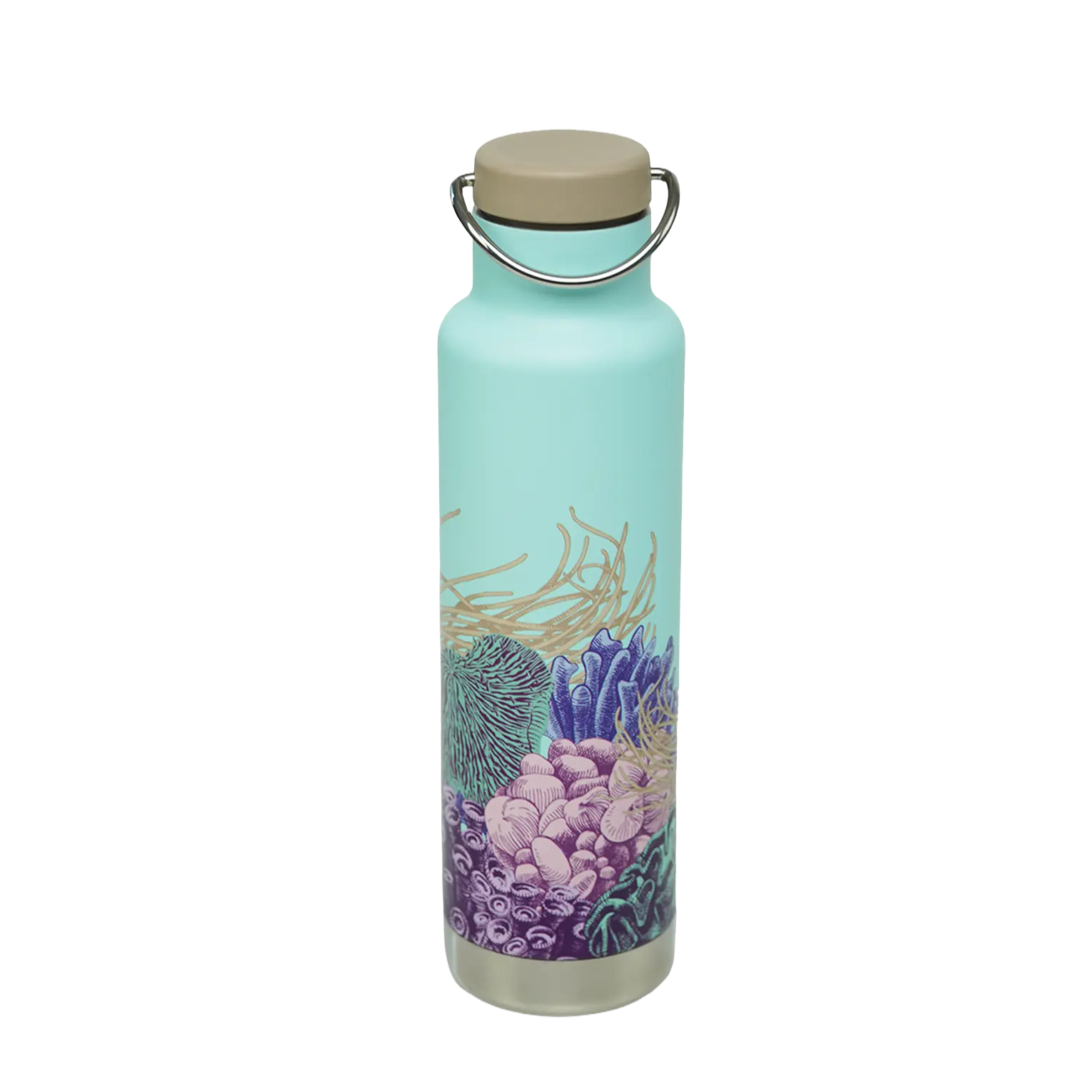 klean-kanteen-classic-edelstahl-isolierflasche-ocean-day-592-ml-loop-cap image 2