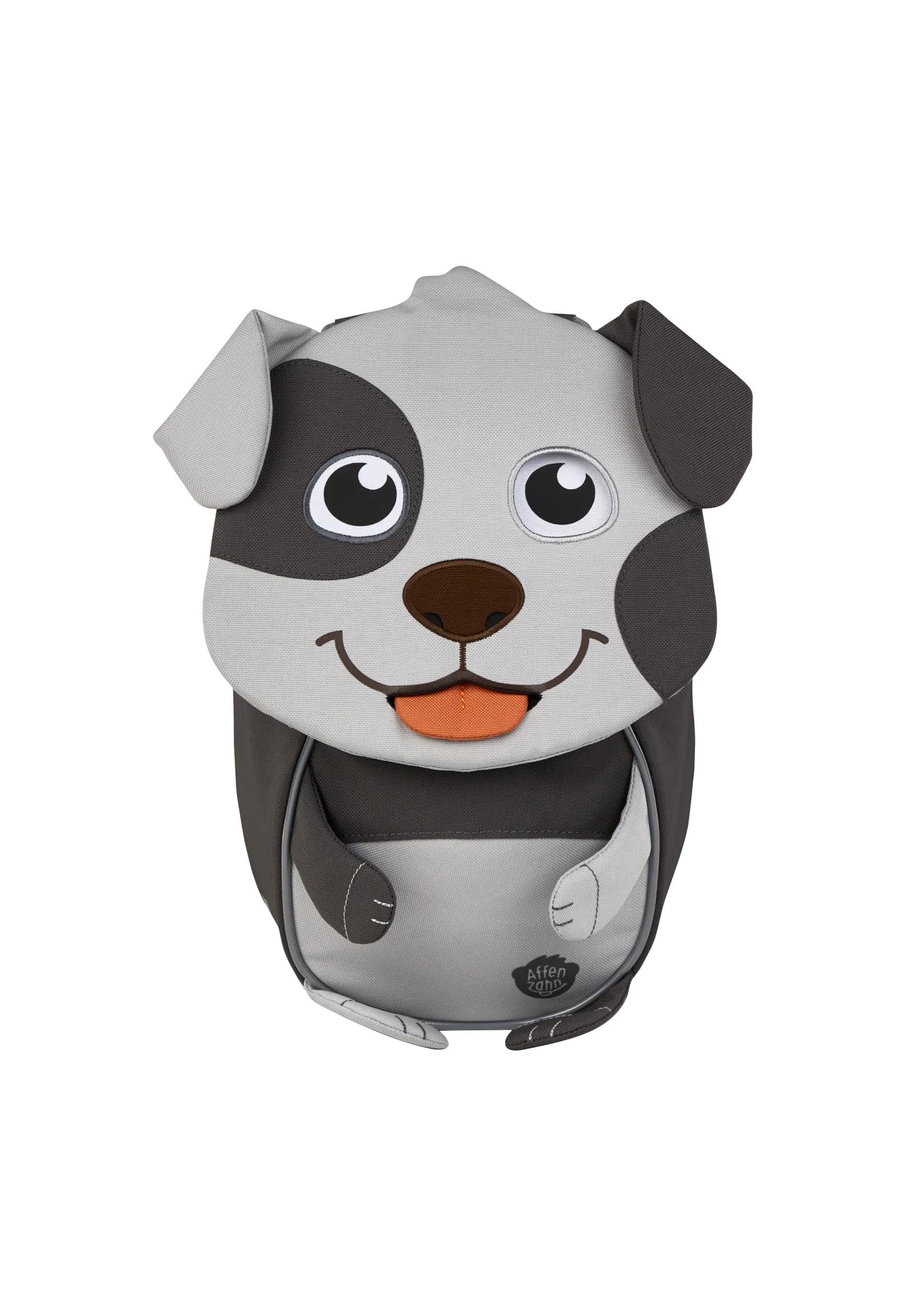 affenzahn-kleiner-freund-kindergarten-rucksack-hund-grau-f-r-1-3-jahre image 1