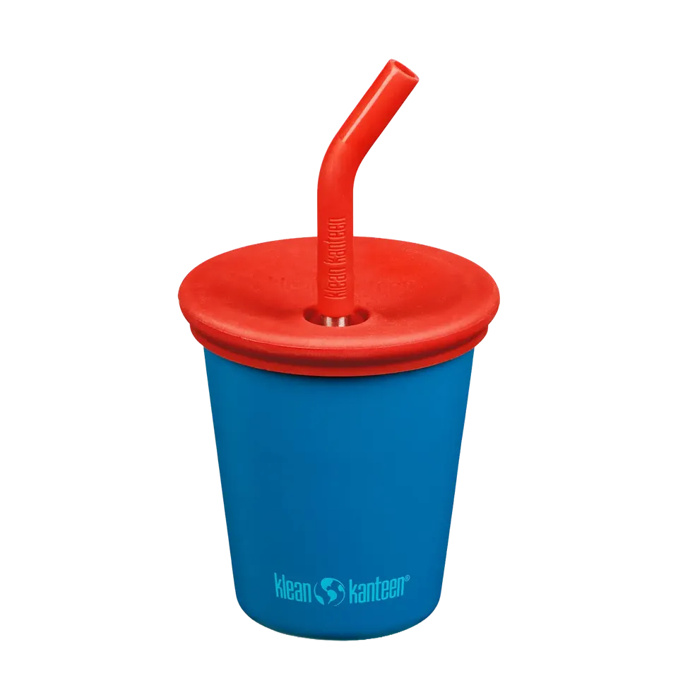 klean-kanteen-kid-cup-296ml-edelstahl-trinkbecher-mit-deckel-und-trinkhalm-3 image 1