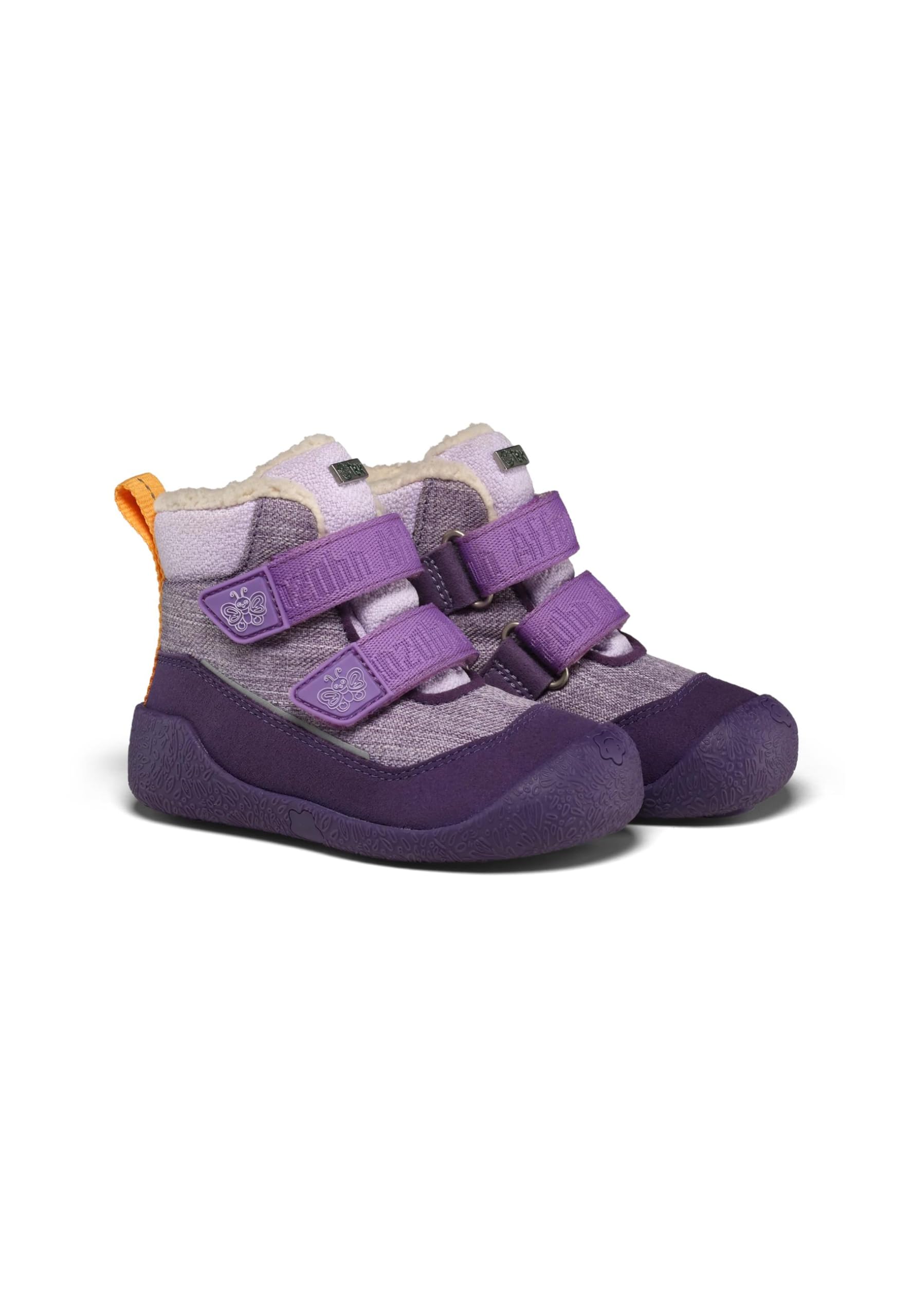 affenzahn-vegan-snuggy-lauflern-winterstiefel-schmetterling-lila-gr-e-19-25 image 3