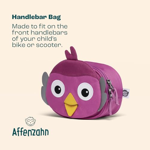 affenzahn-kleiner-freund-lenkertasche-vogel-lila-mit-kletthalterung image 7