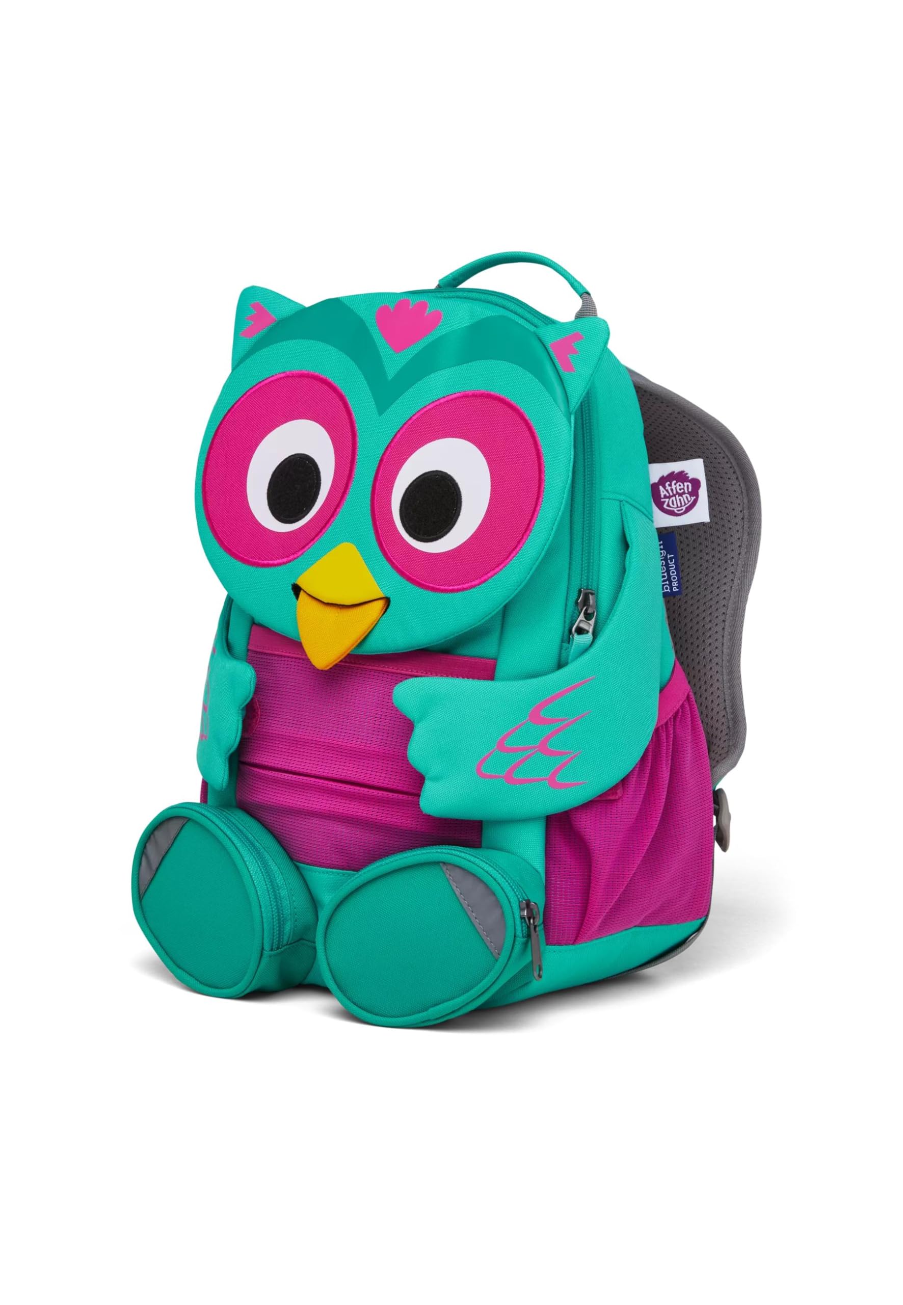 affenzahn-gro-er-freund-kinderrucksack-eule-t-rkis image 2