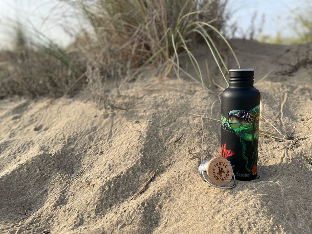 klean-kanteen-classic-edelstahl-trinkflasche-turtle-foundation-800-ml-bambus-sch image 8