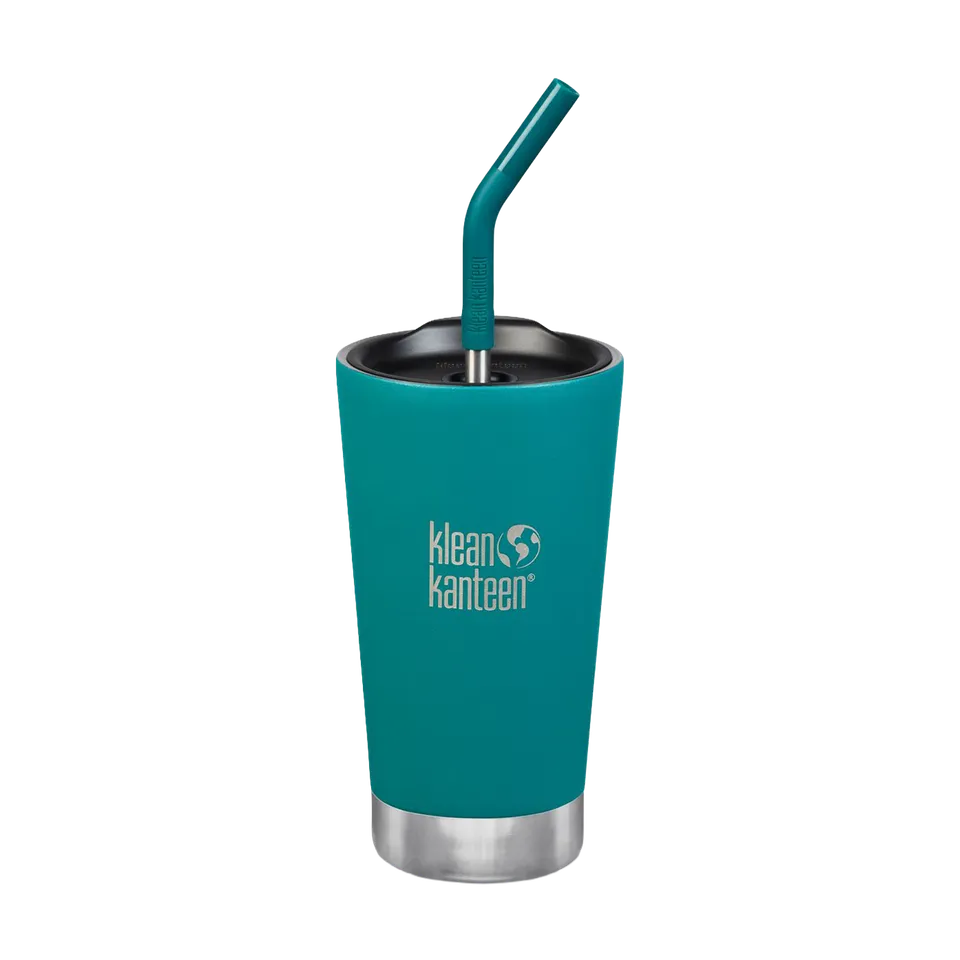 klean-kanteen-tumbler-thermobecher-473-ml-mit-deckel-und-trinkhalm image 1