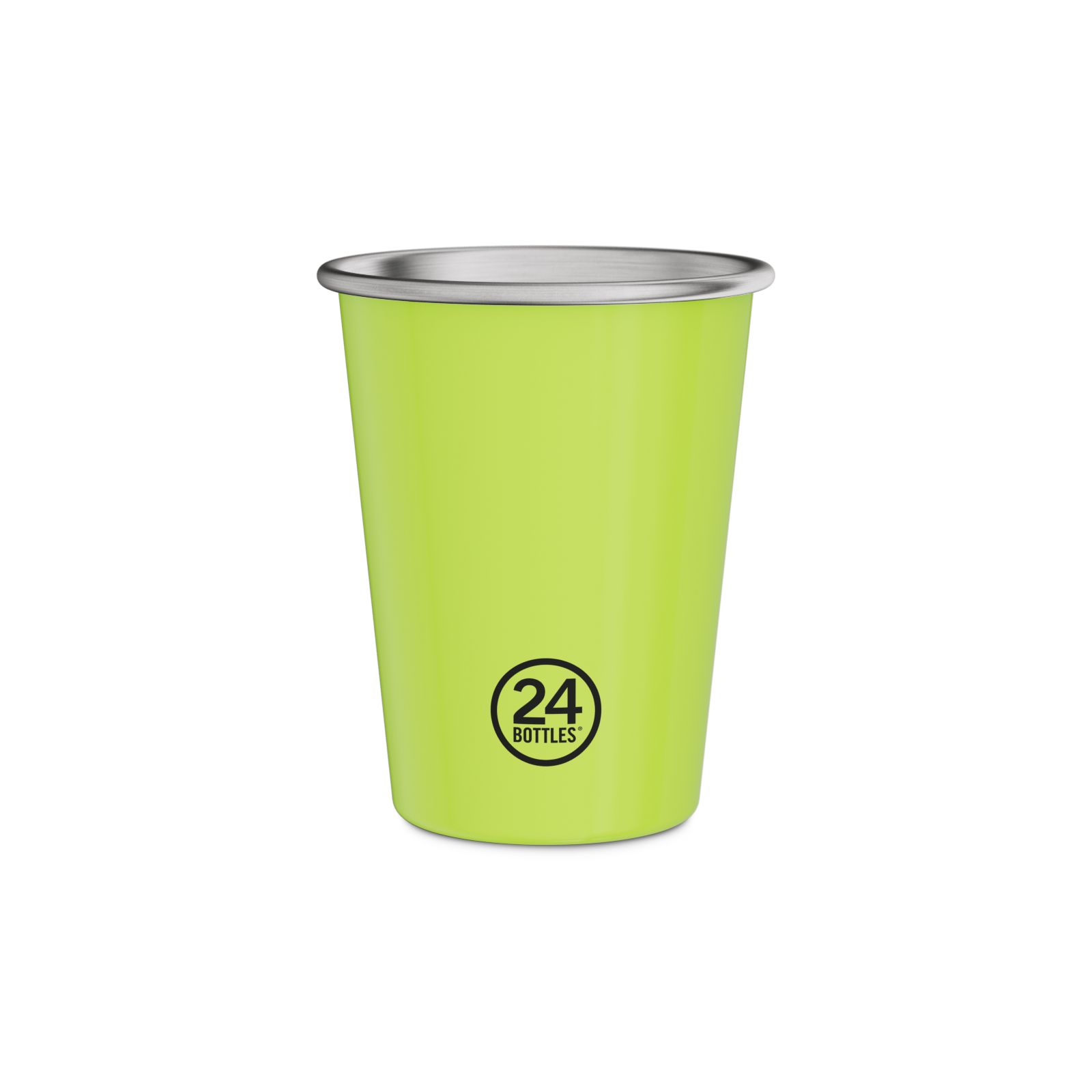 24bottles-reactive-party-cups-edelstahlbecher-yellow-green-2er-set image 2