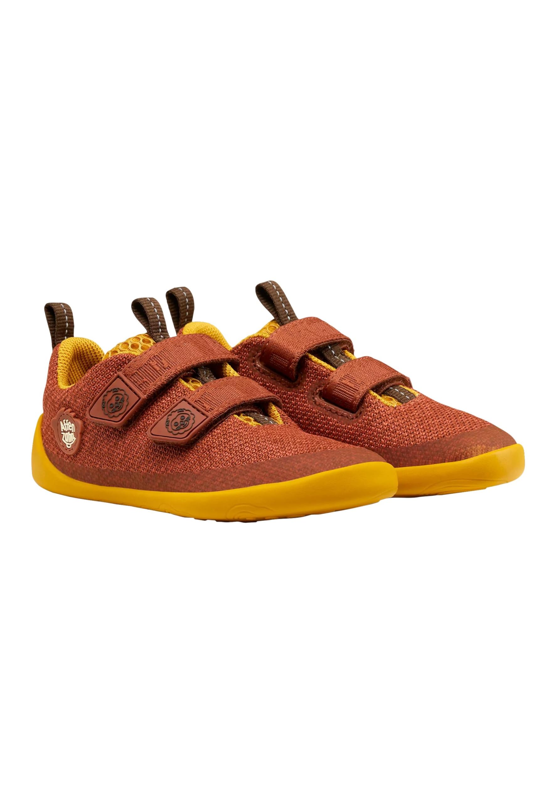 affenzahn-barfu-schuh-knit-happy-l-we-orange-vegan-klett-gr-21-32 image 3