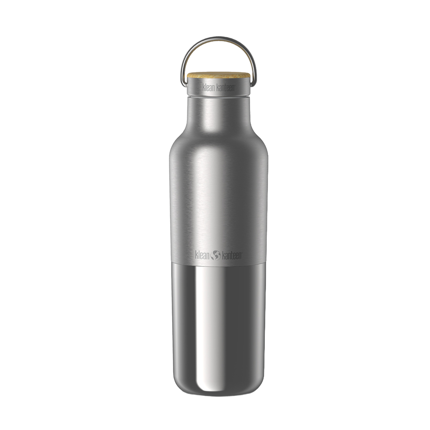 klean-kanteen-rise-reflect-edelstahl-isolierflasche-592-ml-mit-bambus-loop-cap image 2