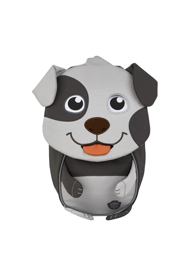 affenzahn-kleiner-freund-kindergarten-rucksack-hund-grau-f-r-1-3-jahre image 1