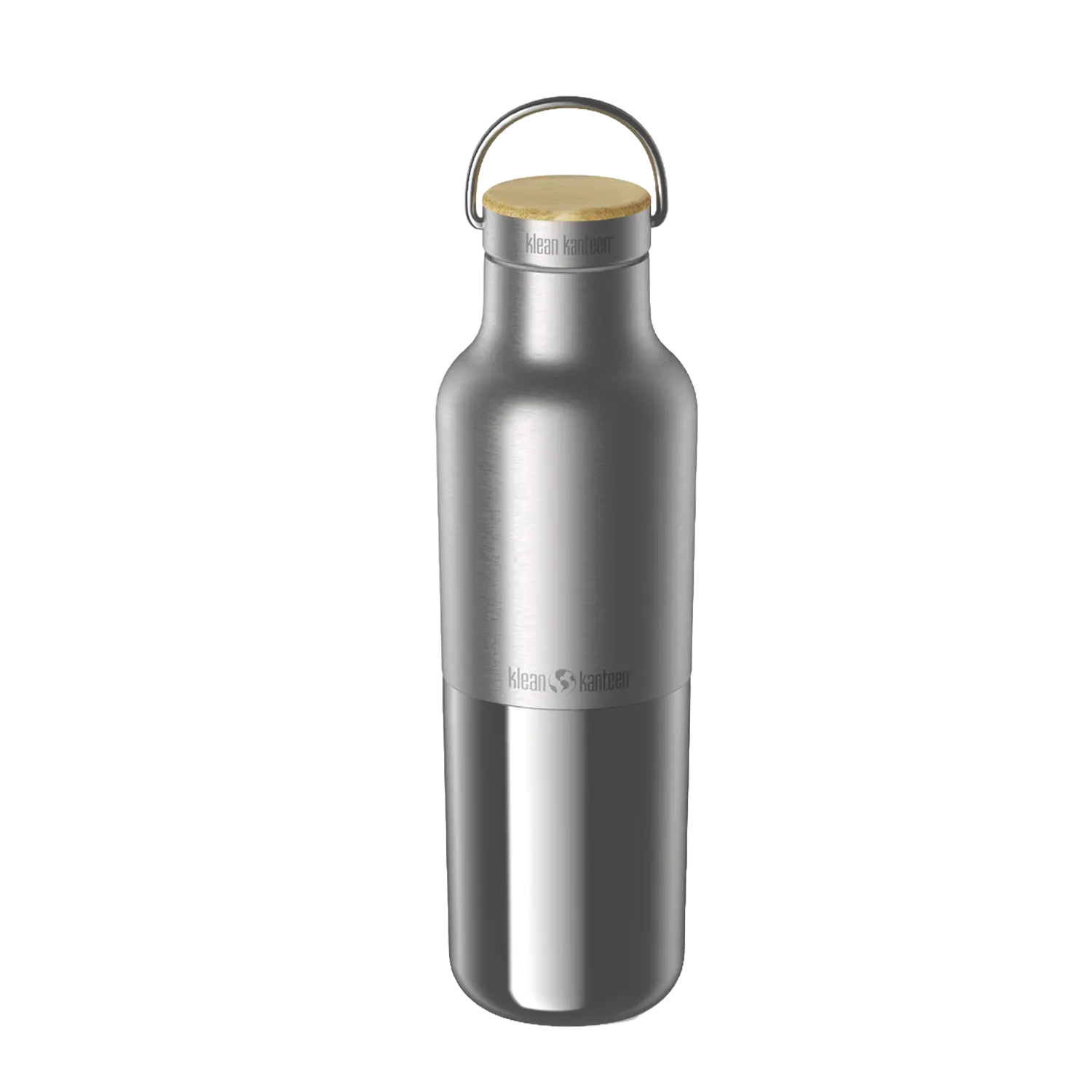 klean-kanteen-rise-reflect-edelstahl-isolierflasche-592-ml-mit-bambus-loop-cap image 1
