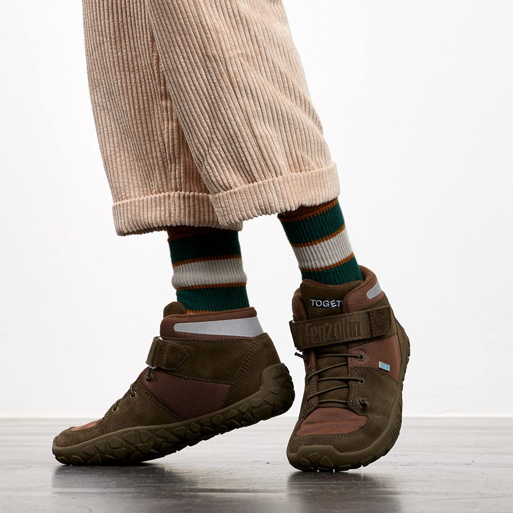 affenzahn-wintersneaker-leder-dreamer-olive-wasserdichter-barfu-schuh image 3