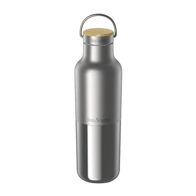klean-kanteen-rise-reflect-edelstahl-isolierflasche-355-ml-mit-bambus-loop-cap image 1