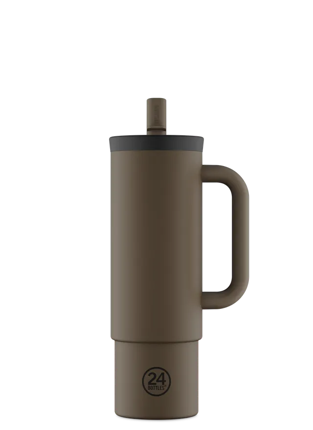 24bottles-straw-cup-mocha-isolierbecher-800-ml-mit-strohhalm image 1