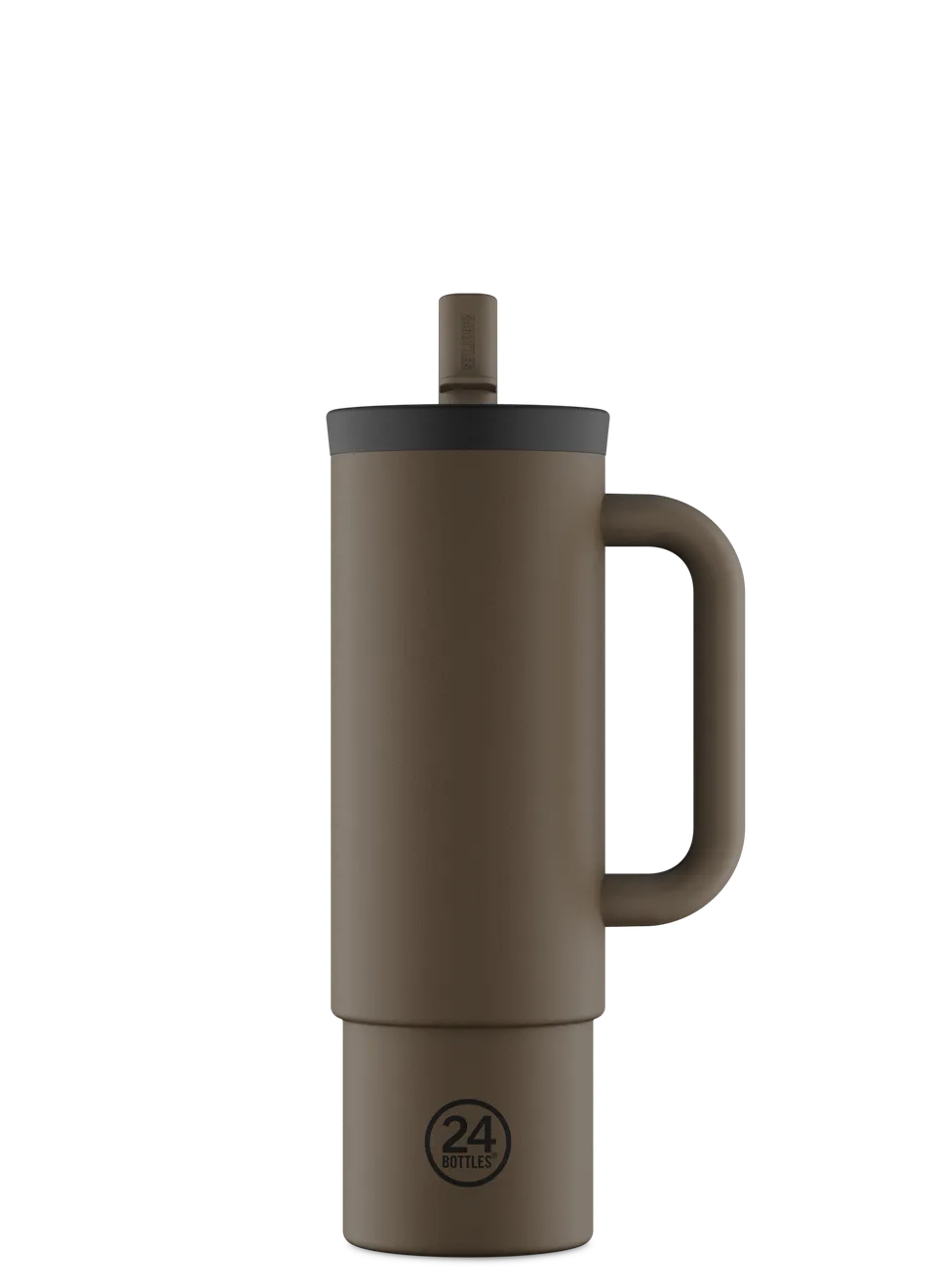24bottles-straw-cup-mocha-isolierbecher-800-ml-mit-strohhalm image 1