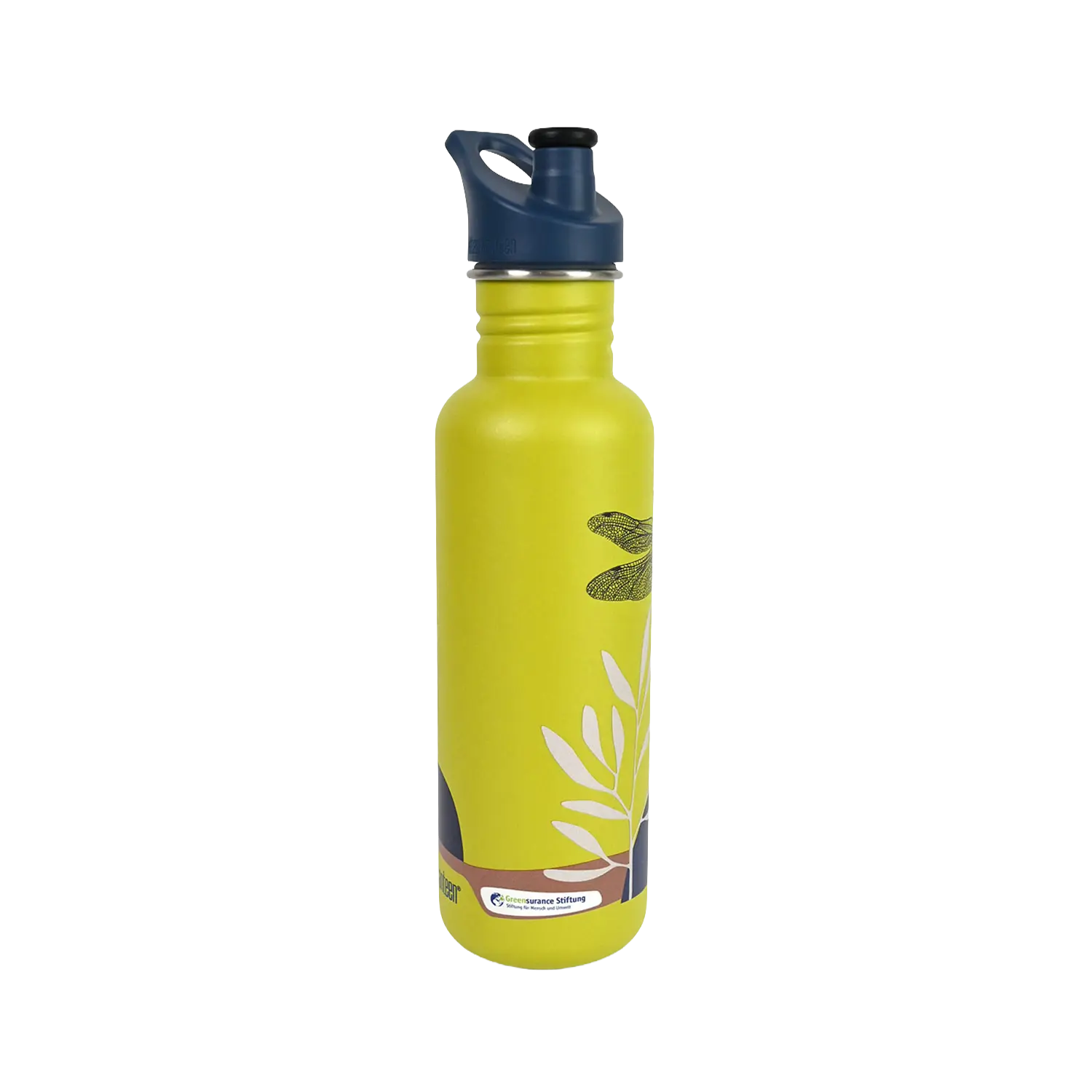 klean-kanteen-classic-greensurance-libelle-edition-edelstahl-trinkflasche-800ml- image 2