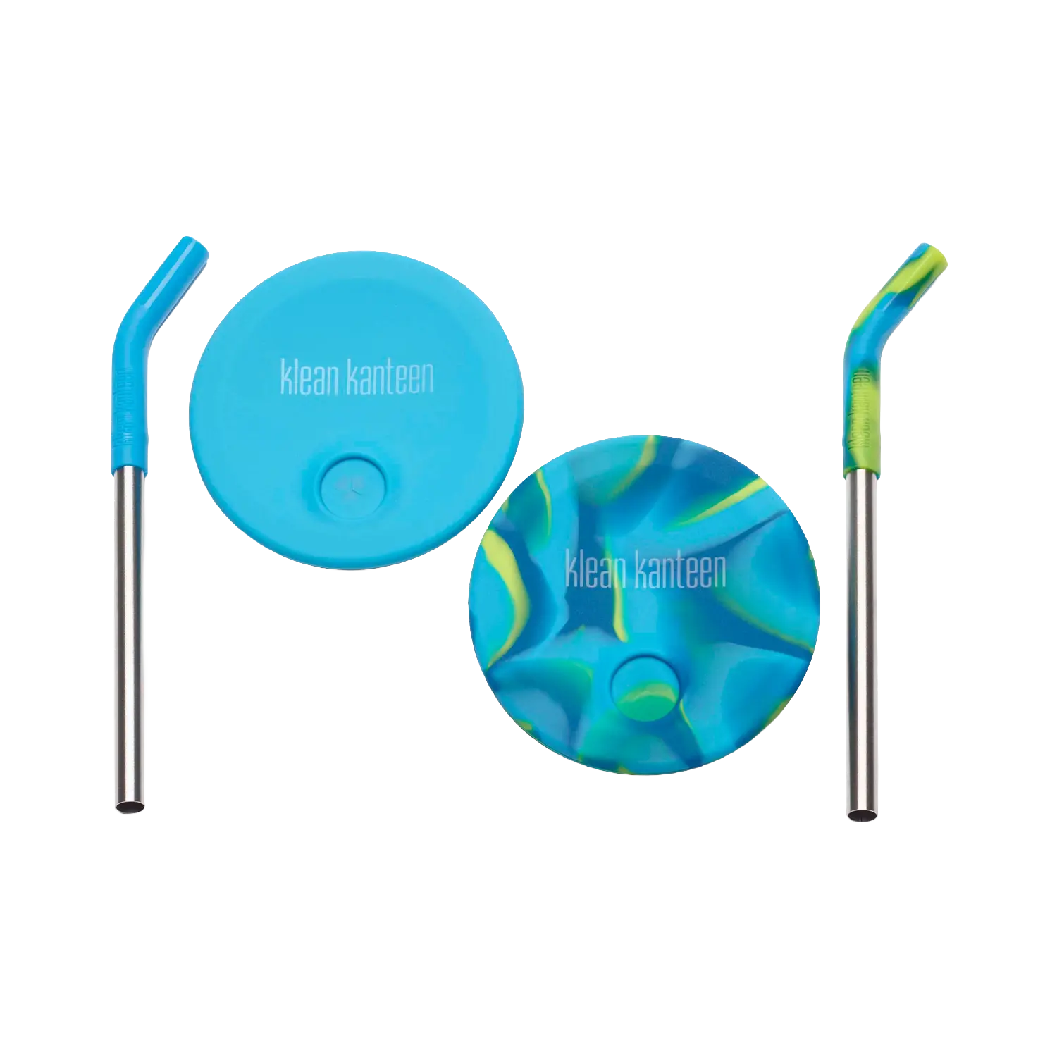 klean-kanteen-deckel-mit-trinkhalm-f-r-kid-cup-und-pint-cup-296ml-2er-set image 1