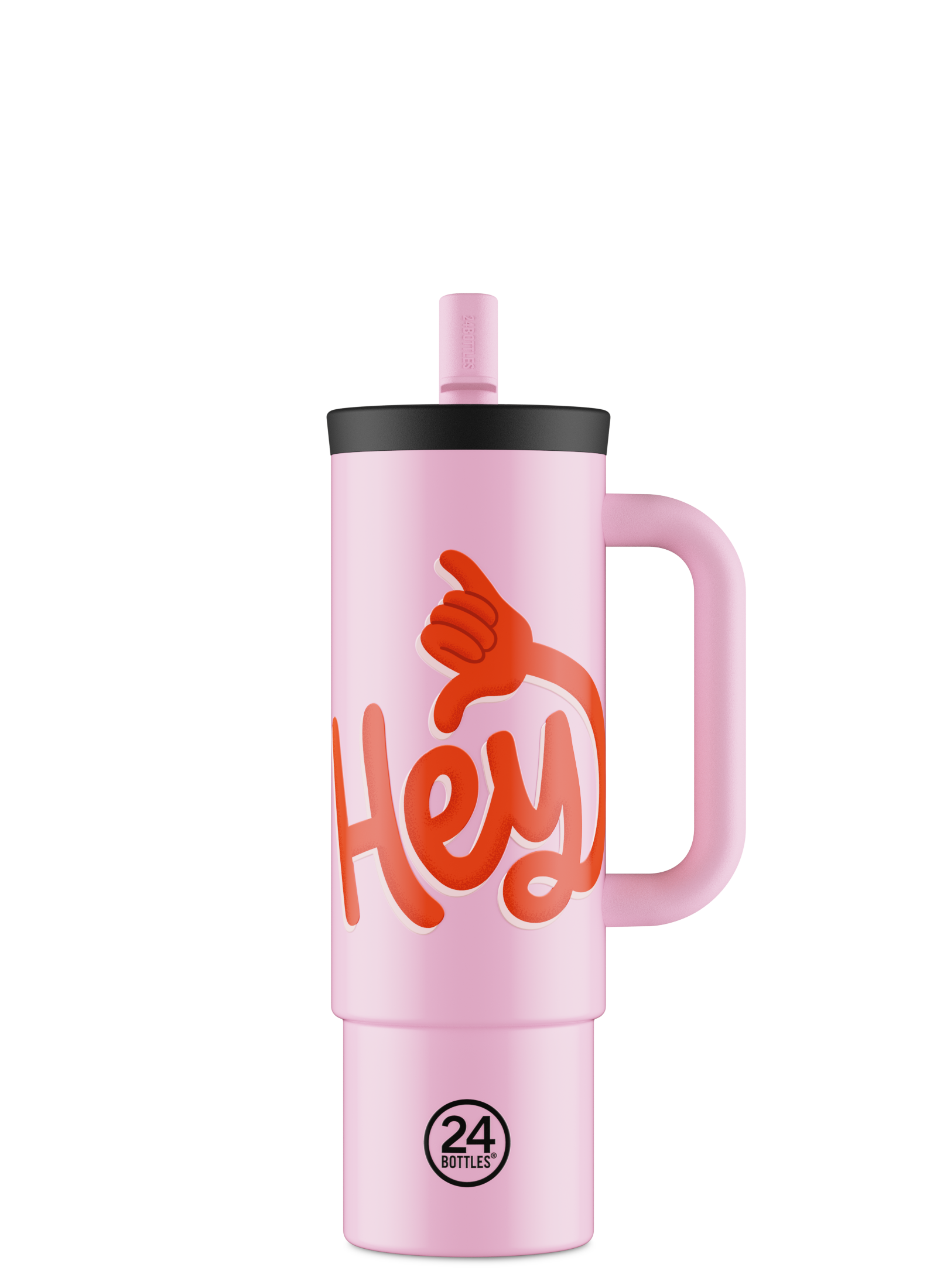 24bottles-straw-cup-hey-pink-isolier-trinkbecher-800-ml image 1