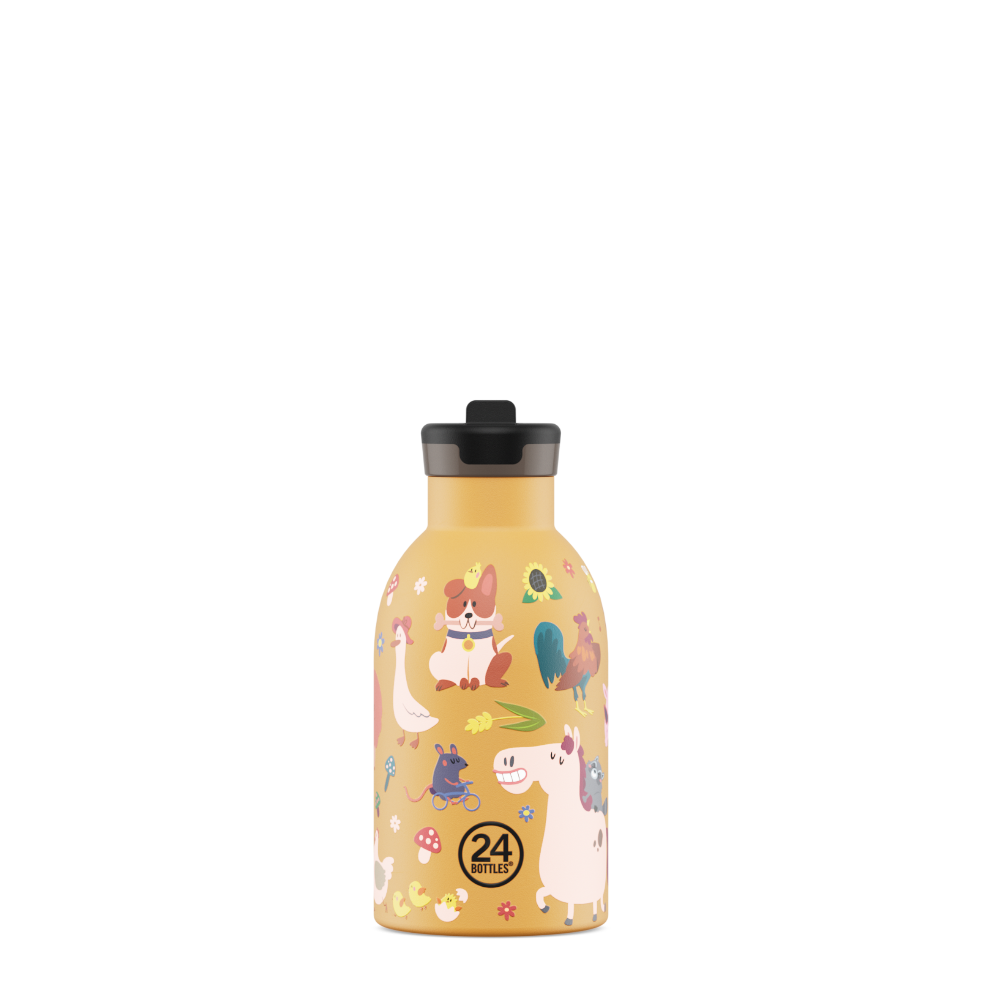 24bottles-kids-insulated-bottle-farm-friends-330-ml-thermoflasche-f-r-kinder image 1
