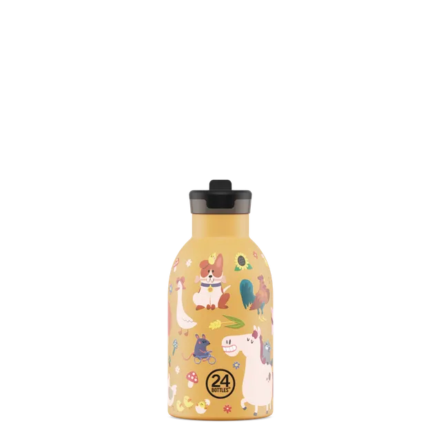 24bottles-kids-insulated-bottle-farm-friends-330-ml-thermoflasche-f-r-kinder image 1